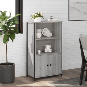 Berkfield Home Highboard Grey Sonoma 62x32x103.5 cm Engineered Wood Grey 62x32x103.5 cm Berkfield Home Highboard Grey Sonoma 62x32x103.5 cm Engineered Wood Grey 62x32x103.5 cm