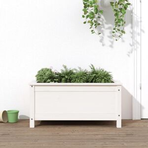 Berkfield Home Garden Planter White 82.5x40x39 cm Solid Wood Pine White 82.5x40x39 cm Berkfield Home Garden Planter White 82.5x40x39 cm Solid Wood Pine White 82.5x40x39 cm