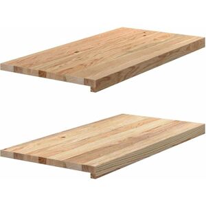 Berkfield Home Window Sills 2 pcs Untreated 80x40x2 cm Solid Wood Oak in Brown Size: 80 x 40 x 2 cm Brown 80 x 40 x 2 cm Berkfield Home Window Sills 2 pcs Untreated 80x40x2 cm Solid Wood Oak in Brown Size: 80 x 40 x 2 cm Brown 80 x 40 x 2 cm