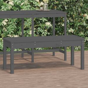 Berkfield Home Garden Bench Grey 109x44x45 cm Solid Wood Pine Size: 109 x 44 x 45 cm Grey 109 x 44 x 45 cm Berkfield Home Garden Bench Grey 109x44x45 cm Solid Wood Pine Size: 109 x 44 x 45 cm Grey 109 x 44 x 45 cm