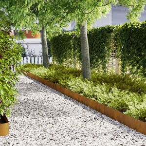 Berkfield Home Lawn Edgings 30 pcs 100x0.5x20 cm Weathering Steel in Brown Brown 100x0.5x20 cm Berkfield Home Lawn Edgings 30 pcs 100x0.5x20 cm Weathering Steel in Brown Brown 100x0.5x20 cm