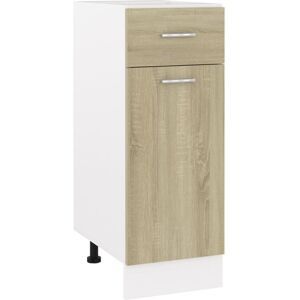 Berkfield Home Drawer Bottom Cabinet Sonoma Oak 30x46x81.5 cm Engineered Wood in Brown Brown 30x46x81.5 cm Berkfield Home Drawer Bottom Cabinet Sonoma Oak 30x46x81.5 cm Engineered Wood in Brown Brown 30x46x81.5 cm