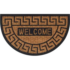 Berkfield Home Door Mat Half Round 45x75 cm Rubber & Coir in Brown Brown 45x75 cm Berkfield Home Door Mat Half Round 45x75 cm Rubber & Coir in Brown Brown 45x75 cm