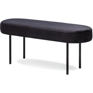 Nordlys Scandinavian Design Bench Metal Legs in Black Black Nordlys Scandinavian Design Bench Metal Legs in Black Black