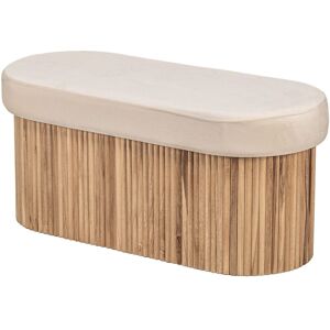Nordlys Scandinavian Design Bench with Storage in Beige Beige Nordlys Scandinavian Design Bench with Storage in Beige Beige