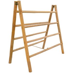 Nordlys Bamboo Wood Ladder Towel Rack in Brown Brown Nordlys Bamboo Wood Ladder Towel Rack in Brown Brown