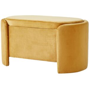 Nordlys Scandinavian Design Bench with Storage in Yellow Yellow Nordlys Scandinavian Design Bench with Storage in Yellow Yellow