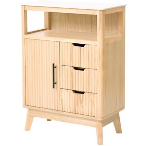 Nordlys Bathroom Storage Cabinet Wood in Brown Brown Nordlys Bathroom Storage Cabinet Wood in Brown Brown