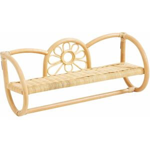 Nordlys Hanging Wall Storage Shelf in Natural Rattan in Brown Brown Nordlys Hanging Wall Storage Shelf in Natural Rattan in Brown Brown