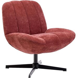 Nordlys Swivel Scandinavian Design Armchair in Red Red Nordlys Swivel Scandinavian Design Armchair in Red Red