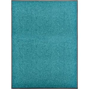 Berkfield Home Doormat Washable Cyan 90x120 cm in Black Black 90x120 cm Berkfield Home Doormat Washable Cyan 90x120 cm in Black Black 90x120 cm