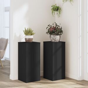 Berkfield Home Plant Stands 2 pcs Black 30x30x70 cm Engineered wood Size: 30 x 30 x 70 cm Black 30 x 30 x 70 cm Berkfield Home Plant Stands 2 pcs Black 30x30x70 cm Engineered wood Size: 30 x 30 x 70 cm Black 30 x 30 x 70 cm