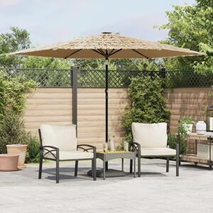 Berkfield Home Garden Parasol with Steel Pole Brown 288x288x225 cm Size: 288 x 288 x 225 cm Brown 288 x 288 x 225 cm Berkfield Home Garden Parasol with Steel Pole Brown 288x288x225 cm Size: 288 x 288 x 225 cm Brown 288 x 288 x 225 cm
