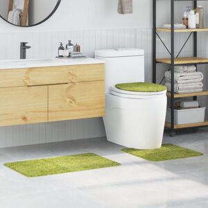 Berkfield Home 3 Piece Bath Mat Set Green Polypropylen Non-Slip Size: Medium Green Medium Berkfield Home 3 Piece Bath Mat Set Green Polypropylen Non-Slip Size: Medium Green Medium