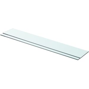 Berkfield Home Shelves 2 pcs Panel Glass Clear 80x12 cm Clear 80x12 cm Berkfield Home Shelves 2 pcs Panel Glass Clear 80x12 cm Clear 80x12 cm