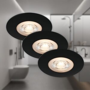 BRILONER Black Matt 3x4.9W LED Recessed Light Black BRILONER Black Matt 3x4.9W LED Recessed Light Black
