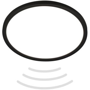 BRILONER LED Bathroom Ceiling Light with Motion Detector in Black Black BRILONER LED Bathroom Ceiling Light with Motion Detector in Black Black