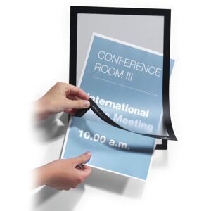 Durable DURAFRAME Self Adhesive Magnetic Signage Frame 10 Pack A4 Black Black 10 Pack Durable DURAFRAME Self Adhesive Magnetic Signage Frame 10 Pack A4 Black Black 10 Pack