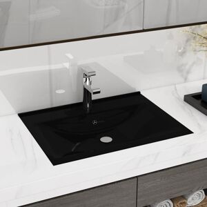 Berkfield Home Luxury Basin with Faucet Hole Matt Black 60x46 cm Ceramic Black 60x46 cm Berkfield Home Luxury Basin with Faucet Hole Matt Black 60x46 cm Ceramic Black 60x46 cm