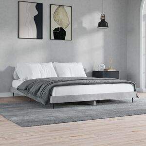 Berkfield Home Bed Frame Concrete Grey 160x200 cm Engineered Wood Grey 160x200 cm Berkfield Home Bed Frame Concrete Grey 160x200 cm Engineered Wood Grey 160x200 cm