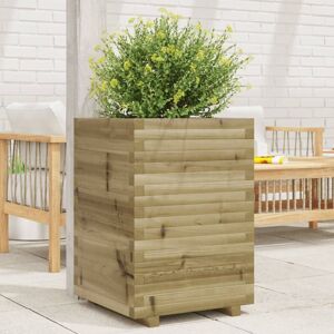 Berkfield Home Garden Planter 50x50x72 cm Impregnated Wood Pine in Brown Size: 50 x 50 x 72 cm Brown 50 x 50 x 72 cm Berkfield Home Garden Planter 50x50x72 cm Impregnated Wood Pine in Brown Size: 50 x 50 x 72 cm Brown 50 x 50 x 72 cm