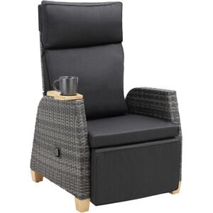 tectake Garden Chair Pescara in Grey Size: 1 Seater Grey 1 Seater tectake Garden Chair Pescara in Grey Size: 1 Seater Grey 1 Seater