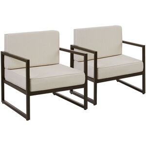 tectake Garden Chair Comosa in Brown Size: 2 Seater Brown 2 Seater tectake Garden Chair Comosa in Brown Size: 2 Seater Brown 2 Seater