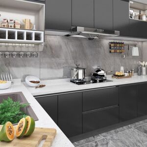 Berkfield Home Self-adhesive Furniture Films 2 pcs Black 500x90 cm PVC Black 500x90 cm Berkfield Home Self-adhesive Furniture Films 2 pcs Black 500x90 cm PVC Black 500x90 cm