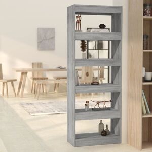 Berkfield Home Book Cabinet/Room Divider Grey Sonoma 60x30x166 cm Engineered Wood Size: 60 x 30 x 166 cm Grey 60 x 30 x 166 cm Berkfield Home Book Cabinet/Room Divider Grey Sonoma 60x30x166 cm Engineered Wood Size: 60 x 30 x 166 cm Grey 60 x 30 x 166 cm