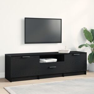 Berkfield Home TV Cabinet - Black Oak - 140x35x40 cm - Made of Engineered Wood Size: 140 x 35 x 40 cm Black 140 x 35 x 40 cm Berkfield Home TV Cabinet - Black Oak - 140x35x40 cm - Made of Engineered Wood Size: 140 x 35 x 40 cm Black 140 x 35 x 40 cm