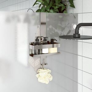 Berkfield Home Hanging Shower Caddy Brushed 304 Stainless Steel in Silver Silver Berkfield Home Hanging Shower Caddy Brushed 304 Stainless Steel in Silver Silver