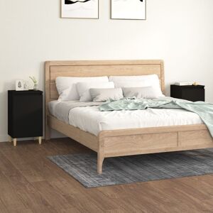 Berkfield Home Bedside Cabinets 2 pcs Black 40x35x70 cm Engineered Wood Size: 40 x 35 x 70 cm Black 40 x 35 x 70 cm Berkfield Home Bedside Cabinets 2 pcs Black 40x35x70 cm Engineered Wood Size: 40 x 35 x 70 cm Black 40 x 35 x 70 cm