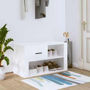 Berkfield Home Shoe Cabinet High Gloss White 80x35x45 cm Engineered Wood Size: 80 x 35 x 45 cm White 80 x 35 x 45 cm Berkfield Home Shoe Cabinet High Gloss White 80x35x45 cm Engineered Wood Size: 80 x 35 x 45 cm White 80 x 35 x 45 cm
