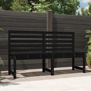 Berkfield Home Garden Bench Black 157.5 cm Solid Wood Pine Black Berkfield Home Garden Bench Black 157.5 cm Solid Wood Pine Black