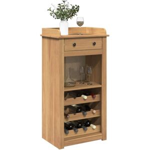 Berkfield Home Wine Cabinet Panama 57x40x111.5 cm Solid Wood Pine in Brown Brown 57x40x111.5 cm Berkfield Home Wine Cabinet Panama 57x40x111.5 cm Solid Wood Pine in Brown Brown 57x40x111.5 cm