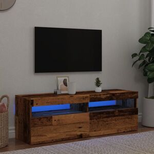 Berkfield Home TV Cabinet with LED Lights Old Wood 120x35x40 cm Engineered Wood in Brown Size: 120 x 35 x 40 cm Brown 120 x 35 x 40 cm Berkfield Home TV Cabinet with LED Lights Old Wood 120x35x40 cm Engineered Wood in Brown Size: 120 x 35 x 40 cm Brown 120 x 35 x 40 cm