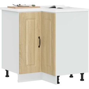 Berkfield Home Kitchen Corner Base Cabinet Kalmar Sonoma Oak Engineered Wood in Brown Brown Berkfield Home Kitchen Corner Base Cabinet Kalmar Sonoma Oak Engineered Wood in Brown Brown