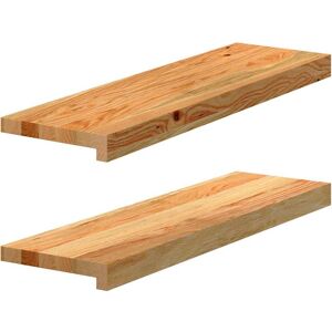 Berkfield Home Window Sills 2 pcs Light Brown 70x20x2 cm Solid Wood Oak Size: Medium Brown Medium Berkfield Home Window Sills 2 pcs Light Brown 70x20x2 cm Solid Wood Oak Size: Medium Brown Medium