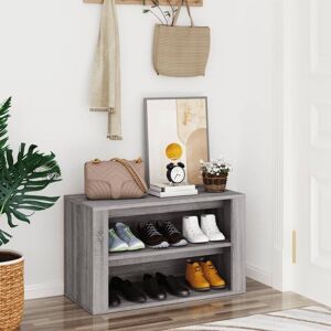 Berkfield Home Shoe Rack Grey Sonoma 75x35x45 cm Engineered Wood Size: 75 x 35 x 45 cm Grey 75 x 35 x 45 cm Berkfield Home Shoe Rack Grey Sonoma 75x35x45 cm Engineered Wood Size: 75 x 35 x 45 cm Grey 75 x 35 x 45 cm