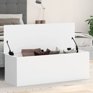 Berkfield Home Storage Box White 102x35x35 cm Engineered Wood Size: 102 x 35 x 35 cm White 102 x 35 x 35 cm Berkfield Home Storage Box White 102x35x35 cm Engineered Wood Size: 102 x 35 x 35 cm White 102 x 35 x 35 cm