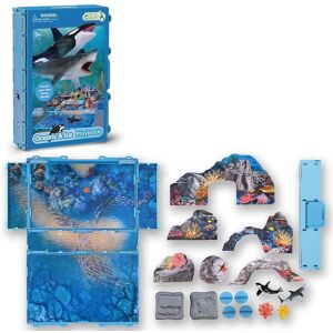 CollectA Oceans & Ice Playbook - Mini Sea Animal Playset, Realistic Sealife Figures & Models, Travel Toys & Portable Playsets, Gifts For Toddlers & Multicolor CollectA Oceans & Ice Playbook - Mini Sea Animal Playset, Realistic Sealife Figures & Models, Travel Toys & Portable Playsets, Gifts For Toddlers & Multicolor