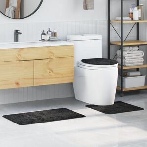 Berkfield Home 3 Piece Bath Mat Set Dark Grey Polypropylen Non-Slip Size: Medium Grey Medium Berkfield Home 3 Piece Bath Mat Set Dark Grey Polypropylen Non-Slip Size: Medium Grey Medium