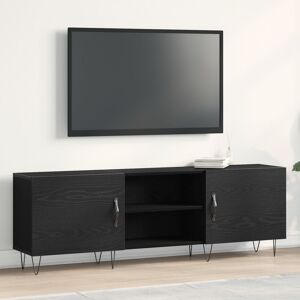 Berkfield Home TV Cabinet Black Oak 150x30x50 cm Engineered Wood Size: 150 x 30 x 50 cm Black 150 x 30 x 50 cm Berkfield Home TV Cabinet Black Oak 150x30x50 cm Engineered Wood Size: 150 x 30 x 50 cm Black 150 x 30 x 50 cm