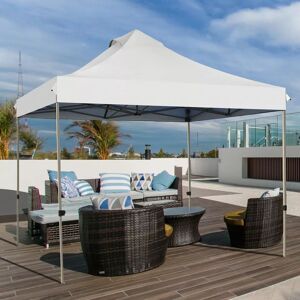 Wyld and Coco 3m x 3m Outdoor Pop Up Canopy Gazebo in White Size: 1 Pack White 1 Pack Wyld and Coco 3m x 3m Outdoor Pop Up Canopy Gazebo in White Size: 1 Pack White 1 Pack