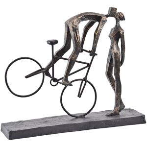 Libra Interiors Antique Bronze Kissing Couple On Bike Sculpture Bronze Libra Interiors Antique Bronze Kissing Couple On Bike Sculpture Bronze
