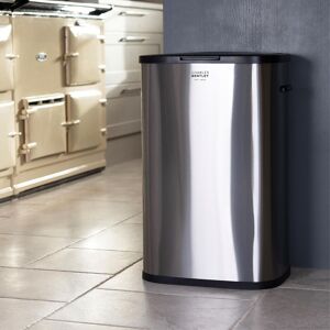 Charles Bentley 55L Touch Kitchen Bin Stainless Steel Rubbish Bin Waste Bin Slim in Silver Silver Charles Bentley 55L Touch Kitchen Bin Stainless Steel Rubbish Bin Waste Bin Slim in Silver Silver