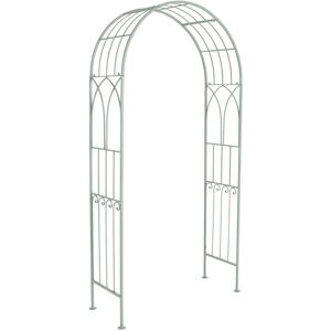 Charles Bentley Decorative Wrought Iron Arch - Sage Green Green Charles Bentley Decorative Wrought Iron Arch - Sage Green Green