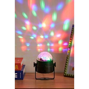 ValueLights Georgie RGB Colour Changing LED Remote Control Disco Ball Projector Lamp in Black Black ValueLights Georgie RGB Colour Changing LED Remote Control Disco Ball Projector Lamp in Black Black