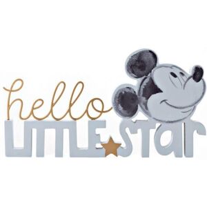 Disney Men's Mickey Hello Little Star Mantle Plaque Blue Blue Disney Men's Mickey Hello Little Star Mantle Plaque Blue Blue