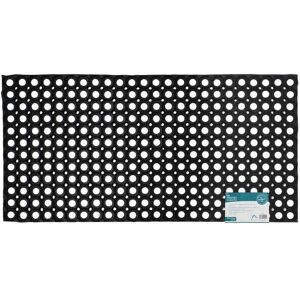 JVL Rondo Rubber Ring Heavy Duty Outdoor Contract Door Mat, Black, 50x100cm in Black Size: 40 cm x 60 cm Black 40 cm x 60 cm JVL Rondo Rubber Ring Heavy Duty Outdoor Contract Door Mat, Black, 50x100cm in Black Size: 40 cm x 60 cm Black 40 cm x 60 cm